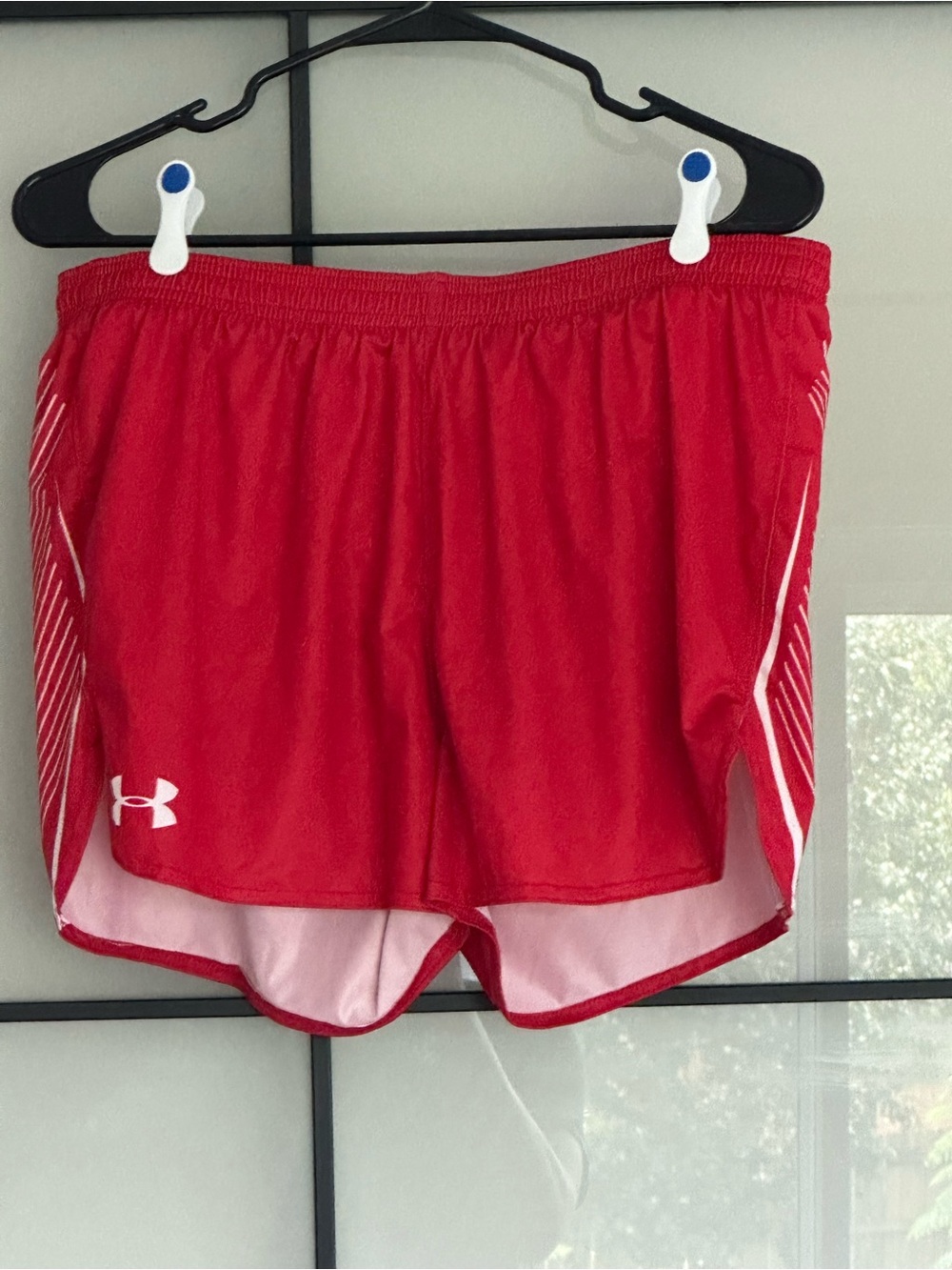 Under Armour Women’s Fly-By Running Shorts - Red - Size Large